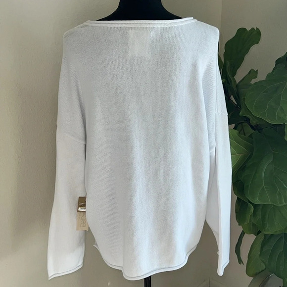 ESCAPE by Habitat Clothes SUMMER Women’s White 100% Cotton Swester Jumper XL NWT - Picture 16 of 16